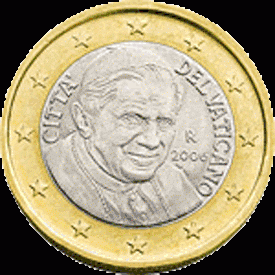 1 Euro UNC Vaticaan